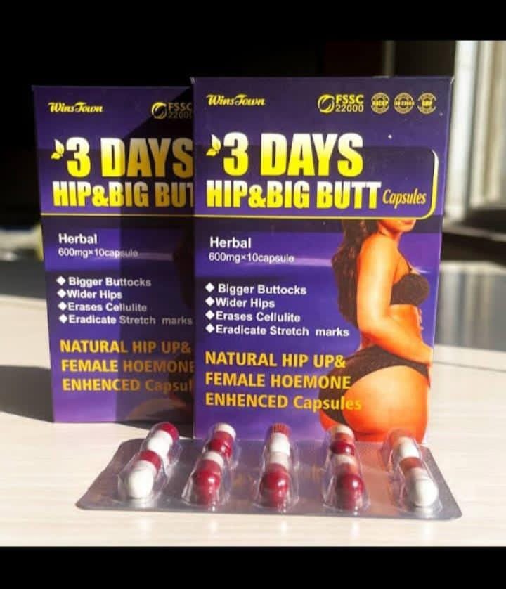 ORIGINAL 3 MONTHS DOSE 3 Days HIP & BIG BUTT ENHANCEMENT CAPSULES Winstown Original Hip Firming Capsules Hip Up & Buttocks Enlargement Capsule