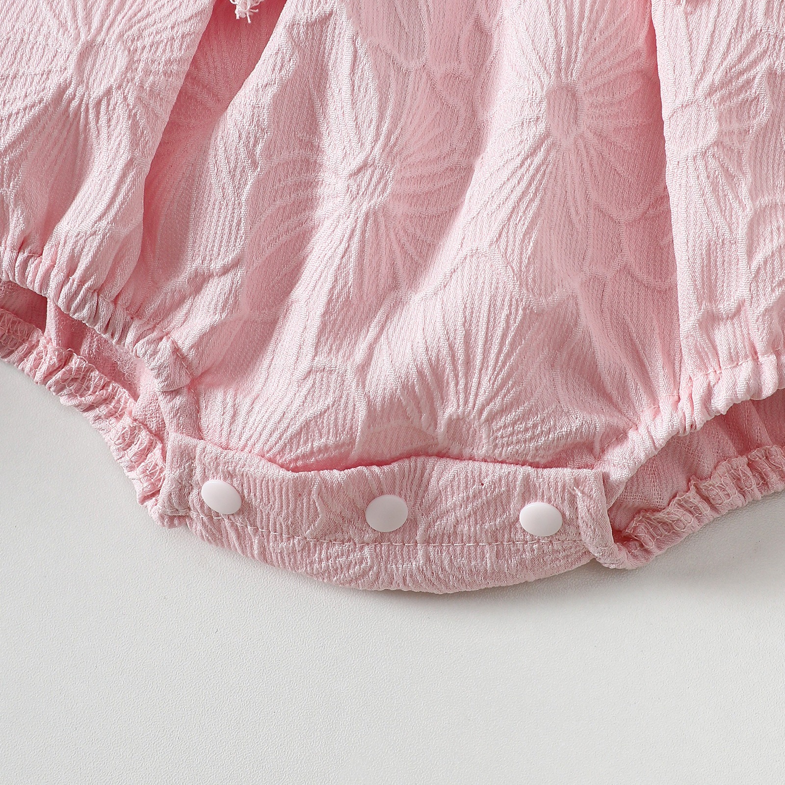 Baby Girl Summer Romper Pink Bow Sleeveless Bodysuit Cute Princess Jumpsuit Infant Toddler Bubble Romper Outfit