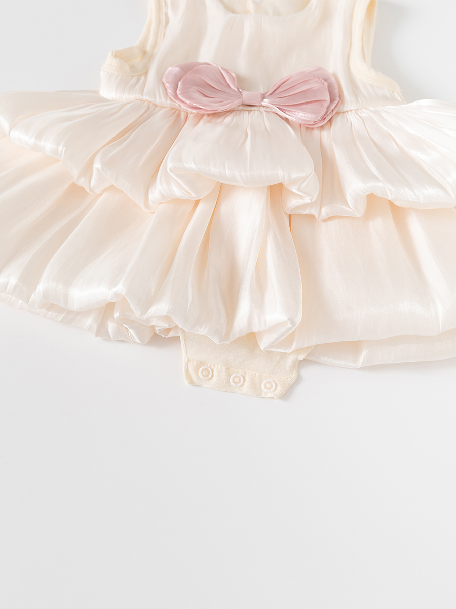 Baby Girl Sleeveless Bow Tutu Dress Princess Party Dress 59-90cm