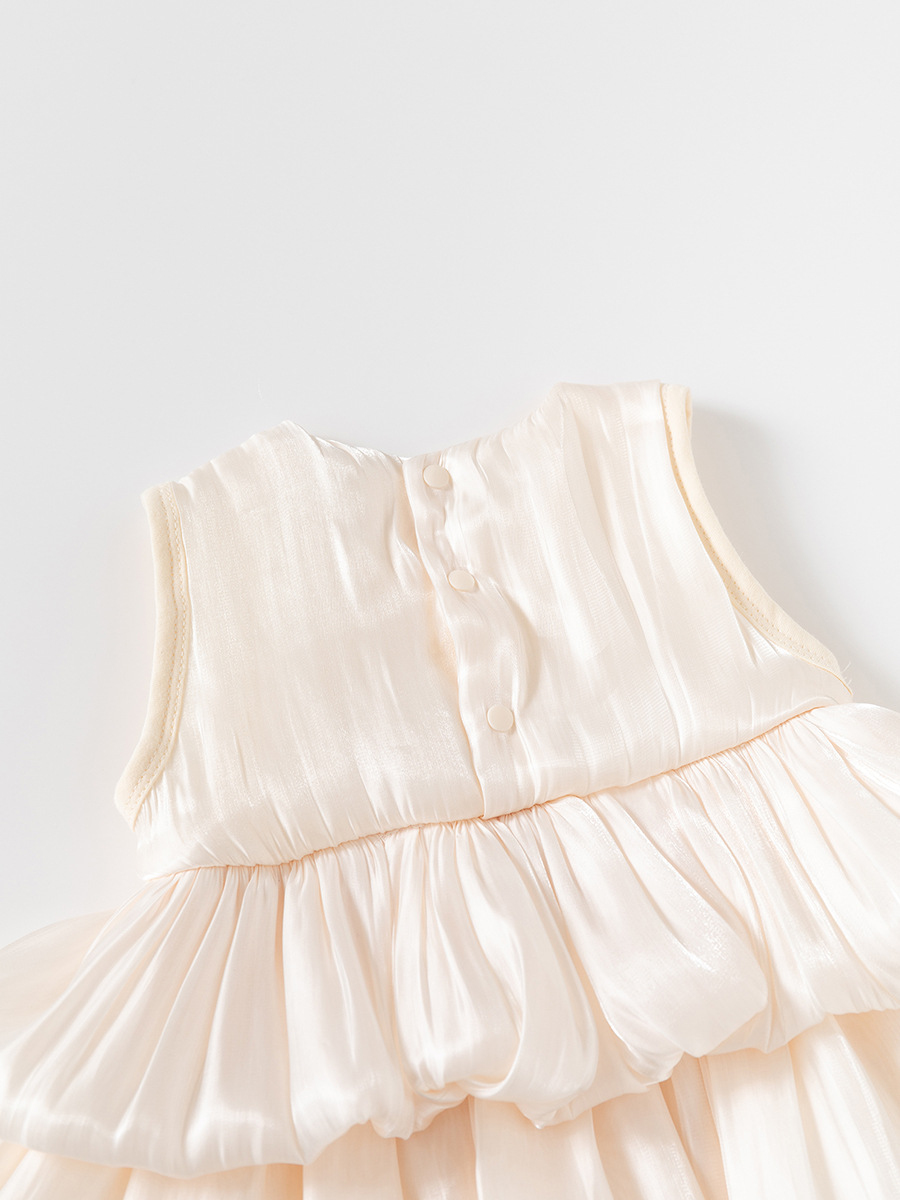 Baby Girl Sleeveless Bow Tutu Dress Princess Party Dress 59-90cm