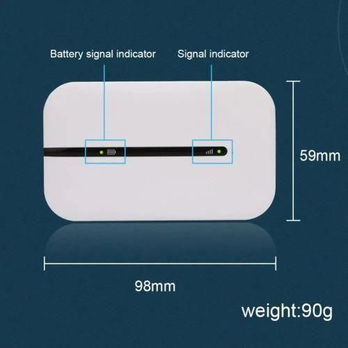 4G LTE Router MIFI Wireless 150Mbps - Portable WiFi Adapter, 10 Users, SIM Slot, White