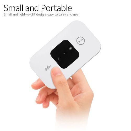 4G LTE Mobile WiFi Hotspot 150Mbps, 2100mAh Battery, SIM Slot