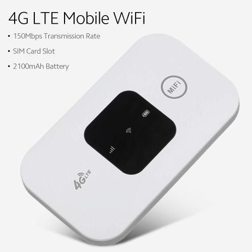 4G LTE Mobile WiFi Hotspot 150Mbps, 2100mAh Battery, SIM Slot
