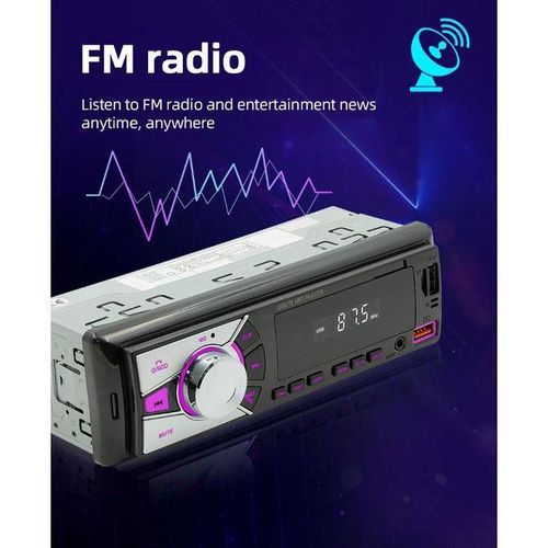 Powerful Car Radio With Bluetooth, Fm, Usb, AUX. Inbuilt Equalizer