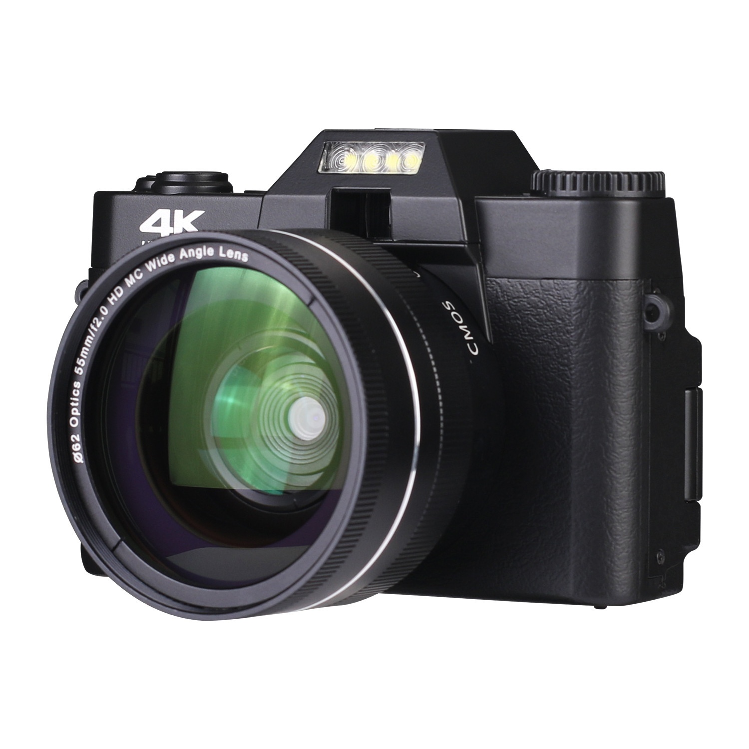HD 4K Digital Camera Mirrorless Retro with WiFi Student Digital Camcorder Vlog Digital Camera