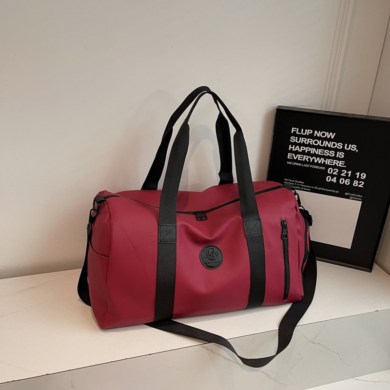 Multi-functional leisure travel bag with wet and dry separation, shoe compartment, suitable for swimming, fitness, women's outdoor short-trip camping storage bag
