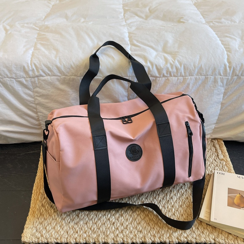 Multi-functional leisure travel bag with wet and dry separation, shoe compartment, suitable for swimming, fitness, women's outdoor short-trip camping storage bag