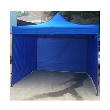 3x3 meter (10x10 feet) heavy-duty automatic pop-up gazebo canopy tent with three removable sidewalls.