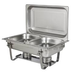 Rashnik Kitchen Series Double Tray Chafing Dish (Model RN-5902) with 11-liter capacity