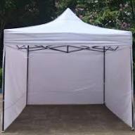 3x3 meter (10x10 feet) heavy-duty automatic pop-up gazebo canopy tent with three removable sidewalls.