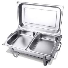 Rashnik Kitchen Series Double Tray Chafing Dish (Model RN-5902) with 11-liter capacity
