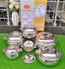 The Signature Marcopolo Stylish Hotpot is a premium stainless steel insulated casserole set designed to keep food hot or cold for extended periods.