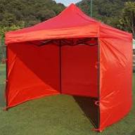3x3 meter (10x10 feet) heavy-duty automatic pop-up gazebo canopy tent with three removable sidewalls.