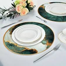 Signature Majestic Forest 11" Flatter Dinner Plate, a premium tableware item crafted from high-quality opalware.