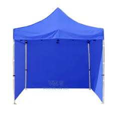3x3 meter (10x10 feet) heavy-duty automatic pop-up gazebo canopy tent with three removable sidewalls.