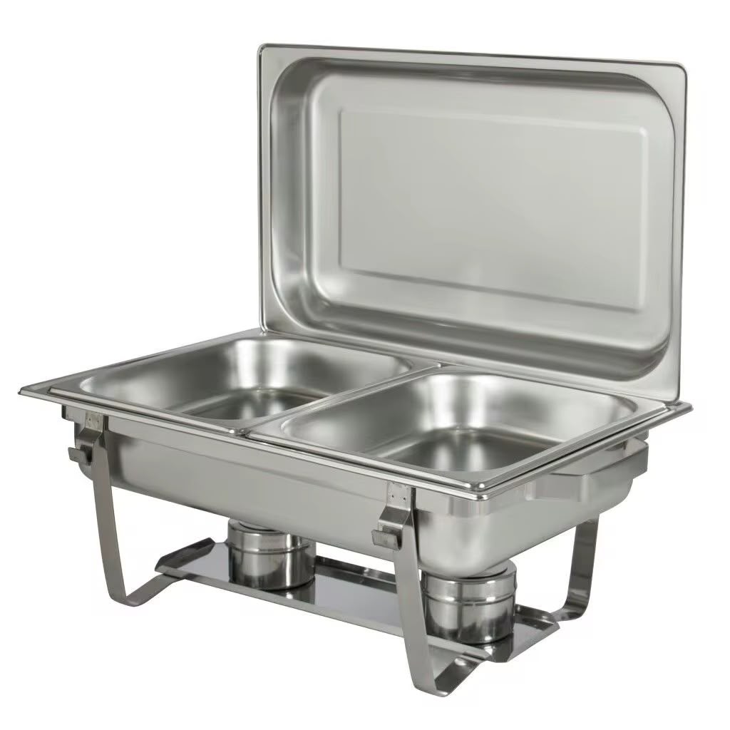 Rashnik Kitchen Series Double Tray Chafing Dish (Model RN-5902) with 11-liter capacity