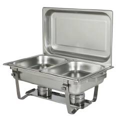 Rashnik Kitchen Series Double Tray Chafing Dish (Model RN-5902) with 11-liter capacity