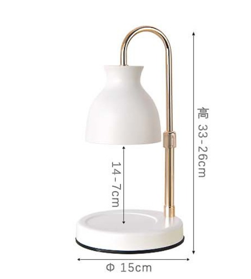 Bell-Shaped Curve Neck Electric Candle Warmer Lamp Featuring a sleek, arched silhouette