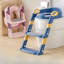 Baby auxiliary toilet ladder folding Seat with Step Stool Ladder all-in-one trainer