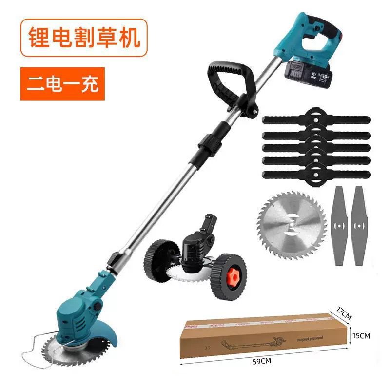 3-in-1 cordless electric weed wacker, brush cutter, and edger kit.