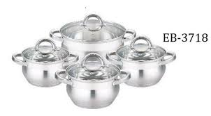 Edenberg 12-Piece Stainless Steel Cookware Set (Model EB-4038) engineered from high-grade stainless steel for optimal heat distribution