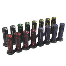 Anti-Slip Rubber Motorcycle Handle Grips – Universal Non-Slip Handlebar Grips for Motorbike & Bike.