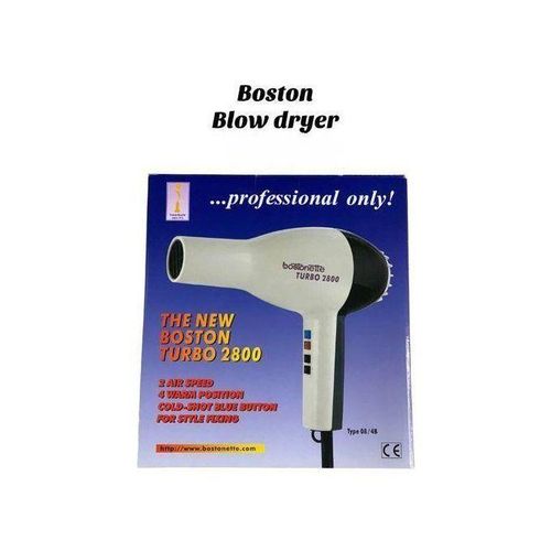 Boston Turbo 2800 Professional Hair Dryer – Heavy Duty Commercial Blow Dryer, High Power Fast Drying, Multi Heat Settings, Salon Use.
