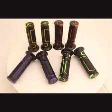 Anti-Slip Rubber Motorcycle Handle Grips – Universal Non-Slip Handlebar Grips for Motorbike & Bike.