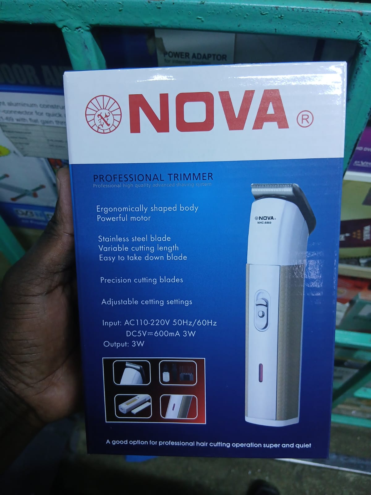 Nova Unisex Professional Rechargeable Electric Shaver & Hair Trimmer – Cordless grooming kit with precision blades, fast charging, ergonomic design for smooth, safe trimming and shaving.