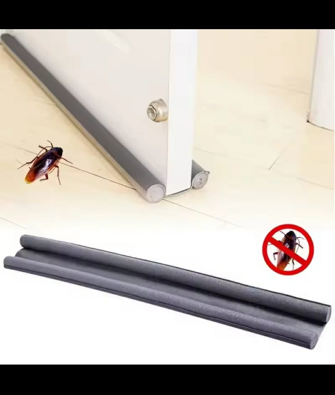 Under Door Draft Stopper, Door Sweep Noise Blocker, Soundproof Weather Stripping, Window Breeze Blocker, Dust & Pest Guard, Energy Saving Door Seal for Home, Office & Bedroom.