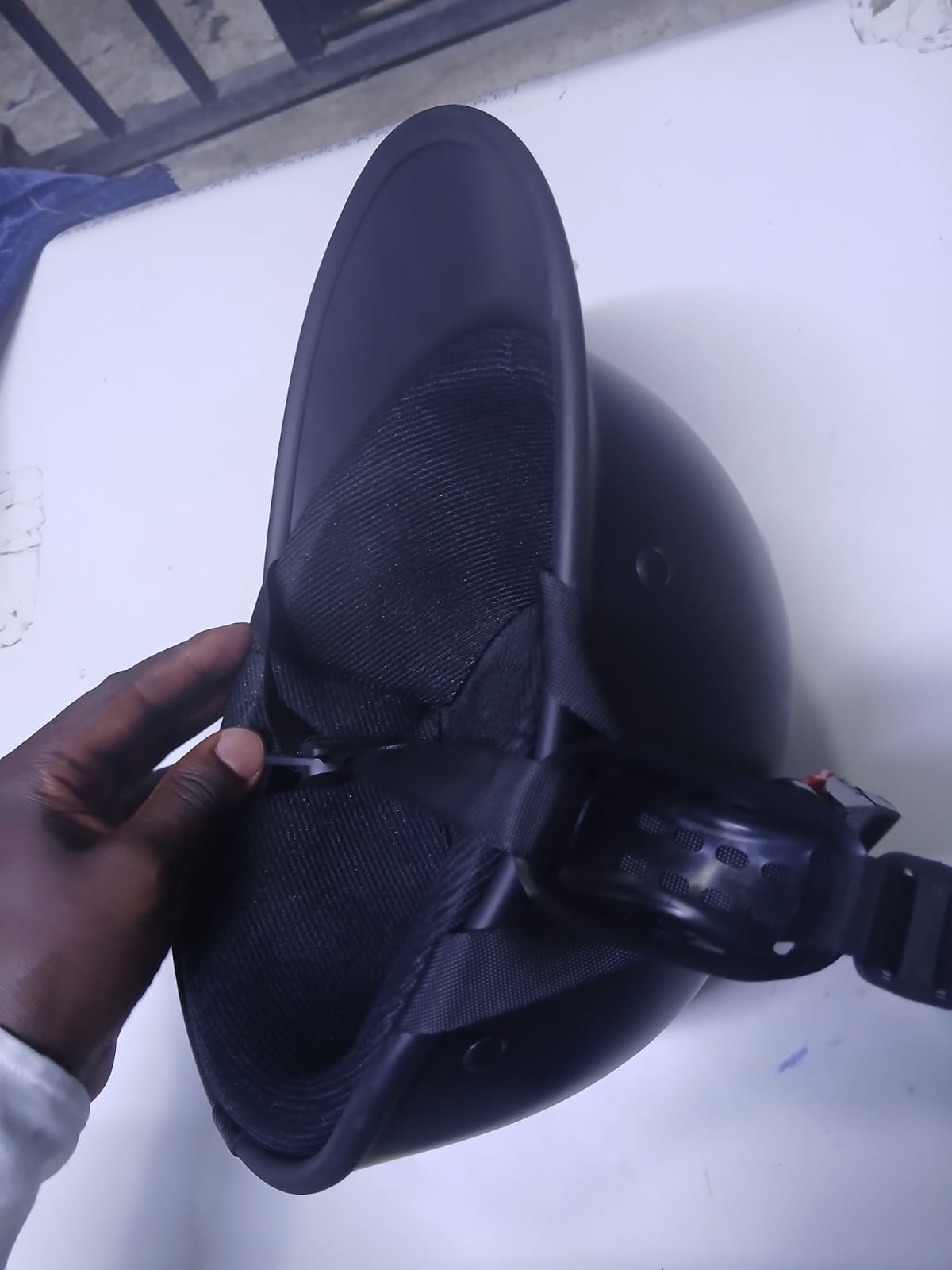 Motorcycle German Style Skull Cap Helmet – Low Profile Half Helmet with Comfortable Inner Liner + FREE BALACLAVA(mask)