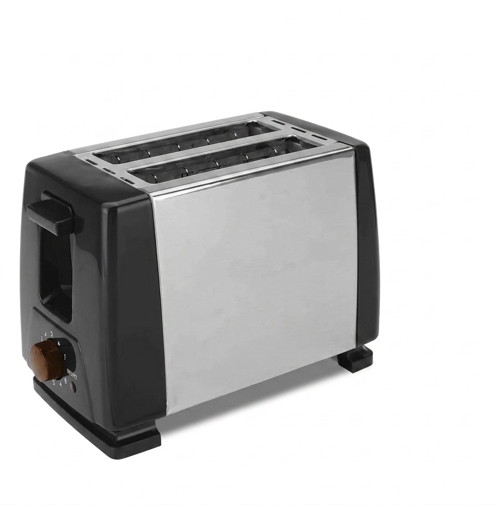 SOKANY 2-Slice Pop-Up Bread Toaster – Stainless Steel Electric Toaster with 6 Browning Levels