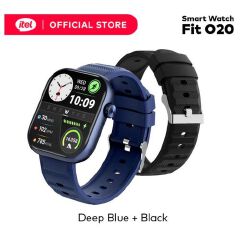 itel Smart Watch Fit 020 ISW-020 Bluetooth Calling Smartwatch with 2.04” HD Display, IP68 Waterproof Fitness Tracker, Heart Rate Monitor, Long Battery Life, Android & iPhone Compatible