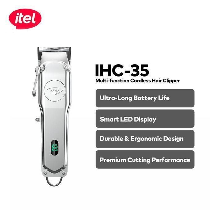 itel Air Clipper Classic 3 IHC35 Professional Hair Clipper Rechargeable Cordless Hair Trimmer 6500RPM Stainless Steel Blade Barber Machine with Guide Combs Fast Charging Long Battery Life Grooming Kit