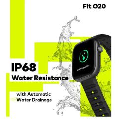 itel Smart Watch Fit 020 ISW-020 Bluetooth Calling Smartwatch with 2.04” HD Display, IP68 Waterproof Fitness Tracker, Heart Rate Monitor, Long Battery Life, Android & iPhone Compatible