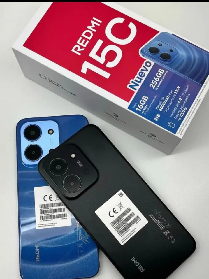 Redmi 15C Smartphone 6.9” Display 6000mAh Battery 50MP Camera Android 15 Budget Phone Fast Performance Large Screen Long Lasting Battery Dual SIM 4G Mobile Phone