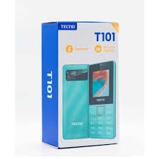 Tecno T101 Dual SIM Feature Phone Wireless FM Radio Long Battery Torch Bluetooth Expandable Storage Durable Keypad Mobile Phone for Calls SMS and Everyday Use