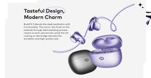 Itel BudsFit 5 Wireless Earbuds IEW-55, 32H Battery, AI Noise Cancellation, IP54 Waterproof, Bluetooth Earphones, Deep Bass, Gaming Low Latency, Open Ear Comfort Design