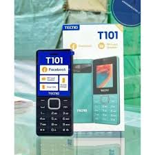 Tecno T101 Dual SIM Feature Phone Wireless FM Radio Long Battery Torch Bluetooth Expandable Storage Durable Keypad Mobile Phone for Calls SMS and Everyday Use