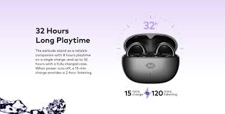 Itel BudsFit 5 Wireless Earbuds IEW-55, 32H Battery, AI Noise Cancellation, IP54 Waterproof, Bluetooth Earphones, Deep Bass, Gaming Low Latency, Open Ear Comfort Design