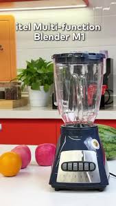 Itel Blender M1S 1.8L Multifunctional Kitchen Blender 500W With Grinding Cup, 6 Stainless Steel Blades, High Speed Smoothie Maker, Juice Mixer, Food Processor For Home Use