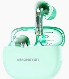 Monster AirStar W33 Wireless Bluetooth Earbuds, Bluetooth 5.4 TWS Earphones, Deep Bass Stereo Sound, HD Calling, Low Latency Gaming Mode, Type-C Fast Charging, Long Battery Life
