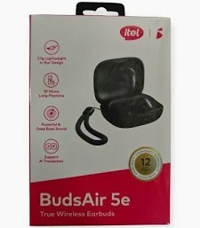 itel Buds Air 5E IEW-52 True Wireless Earbuds Bluetooth 5.4 – Deep Bass Sound, AI Call Noise Cancellation, 39H Playtime, IP54 Water Resistant, Type-C Fast Charging