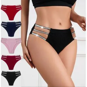 💫 3PCS NEW STYLE • STRAP DESIGN 💫 Women’s Sexy 3-Strap Thong Panty – Soft Breathable Lace Fit, Lightweight Comfortable Underwear