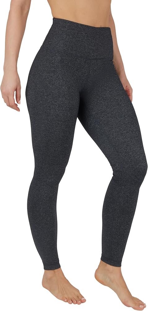 ⚡ FITNESS FAVOURITE! Women's Dark Grey High-Waisted Seamless Workout Leggings – Supportive Waistband Contoured Ribbed Stretch Tights