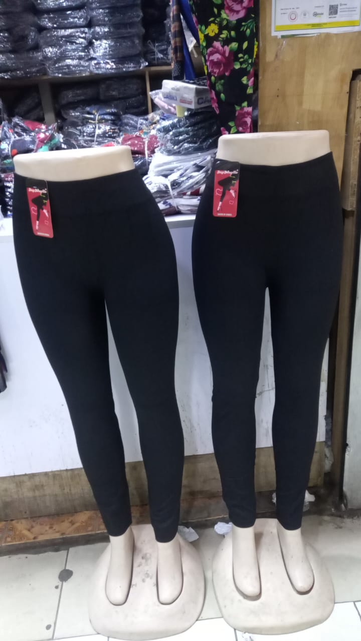 🚨 HOT DEAL PICK! Women's High-Waisted Black Stretch Leggings – Thick Supportive Waistband Form-Fitting Casual Fitness Tights