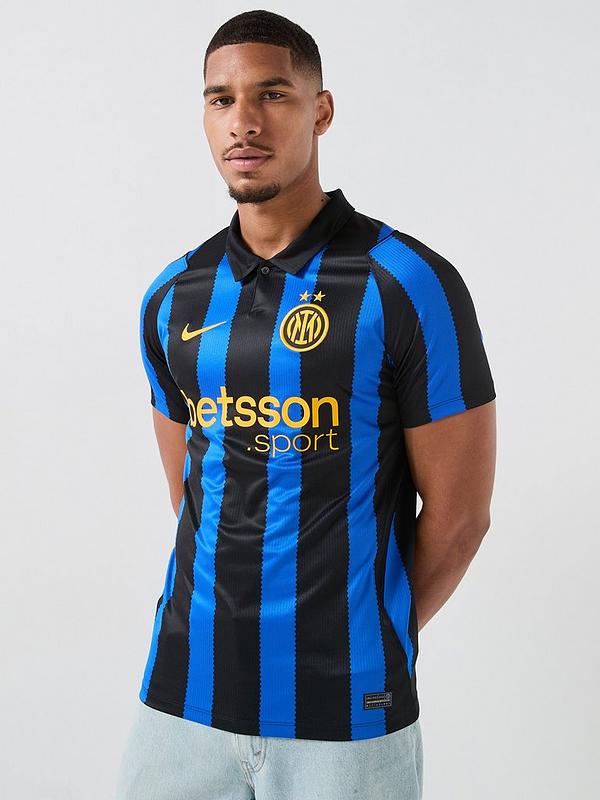 💙🖤 NERAZZURRI CITY STYLE! Inter Milan FC 2026/27 Home Jersey – Stylish Black & Lyon Blue Striped Football Shirt with Gold Details & Classic Collar for Matchday & Fans ⚽🔥