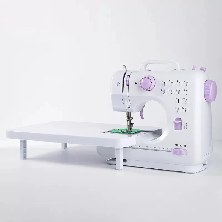 New home sewing machine 12 stitch portable mini electric sewing machine with foot pedal, double line ironing presser foot, suitable for beginners, 12 built-in stitch types, 2 speed settings, lightweig