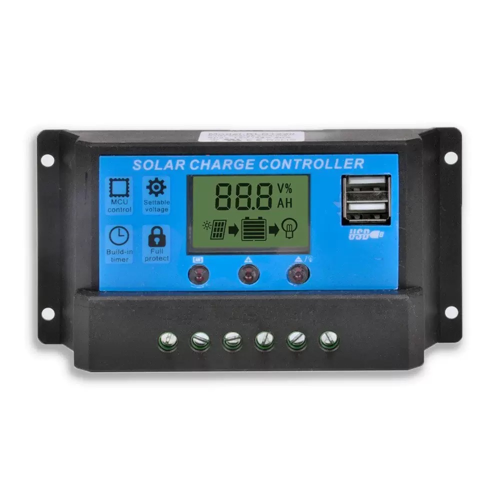 12V/24V 20A/30A Solar Ladegerat Controller Solar Panel Batterie Intelligente Regler mit USB Display