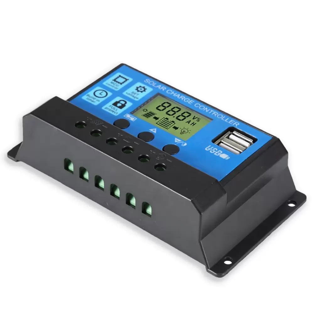 12V/24V 20A/30A Solar Ladegerat Controller Solar Panel Batterie Intelligente Regler mit USB Display